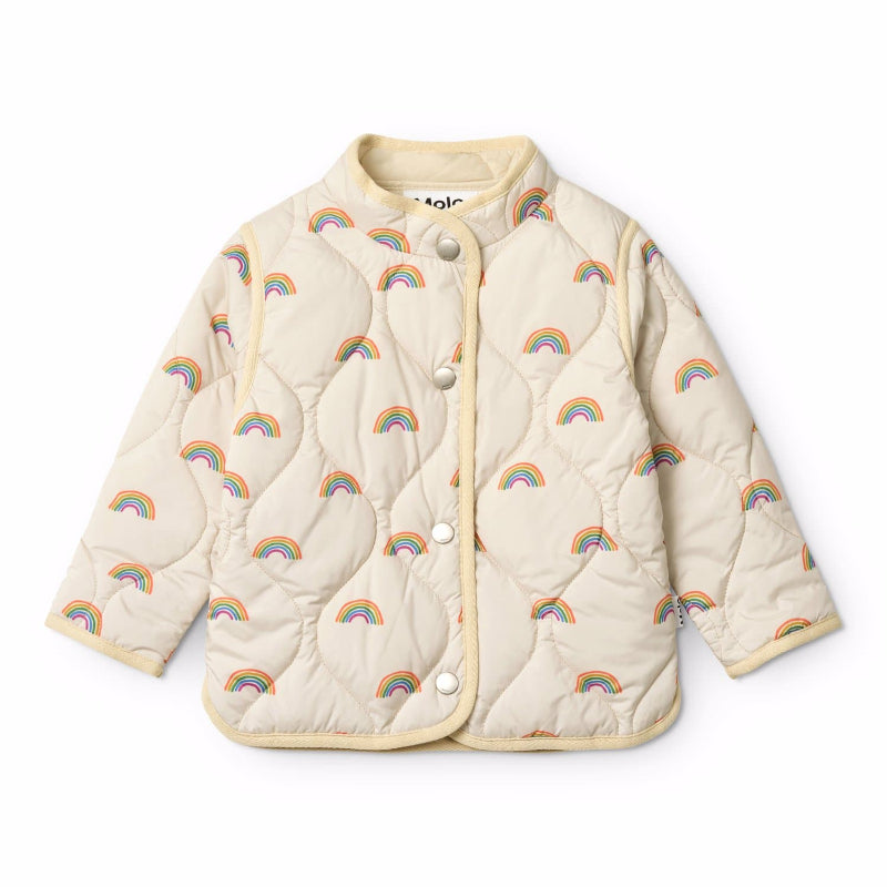 molo harrie baby jacket small rainbows