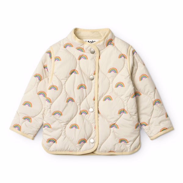 molo harrie baby jacket small rainbows