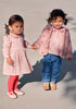 molo ursula fleece baby jacket red hearts