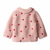 molo ursula fleece baby jacket red hearts