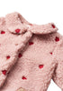 molo ursula fleece baby jacket red hearts