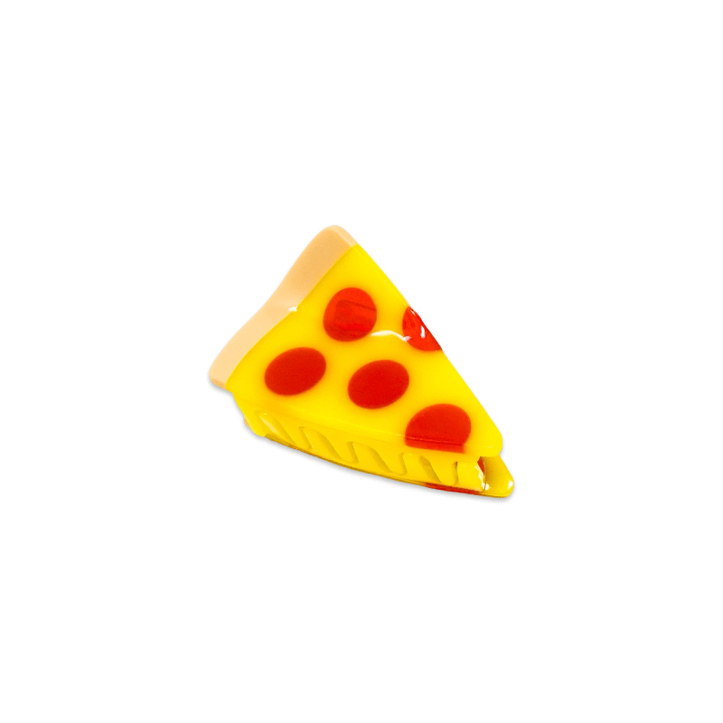 pizza hair claw clip