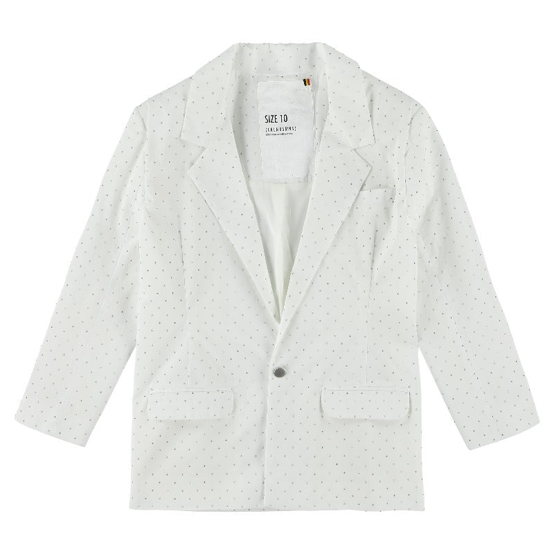 caroline bosmans swarovski jacket white