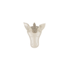 donsje unicorn hair clip off-white metallic