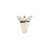 donsje unicorn hair clip off-white metallic