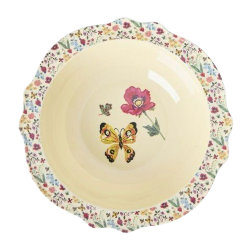melamine vintage bowl with nathalie l'ete  print 