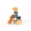 alexis the bear on a vespa