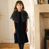 louis louise fairy cape dress blue