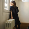 louis louise fairy cape dress blue