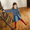 louis louise denim bloom skirt blue