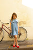 louis louise celestine chambray dress light blue