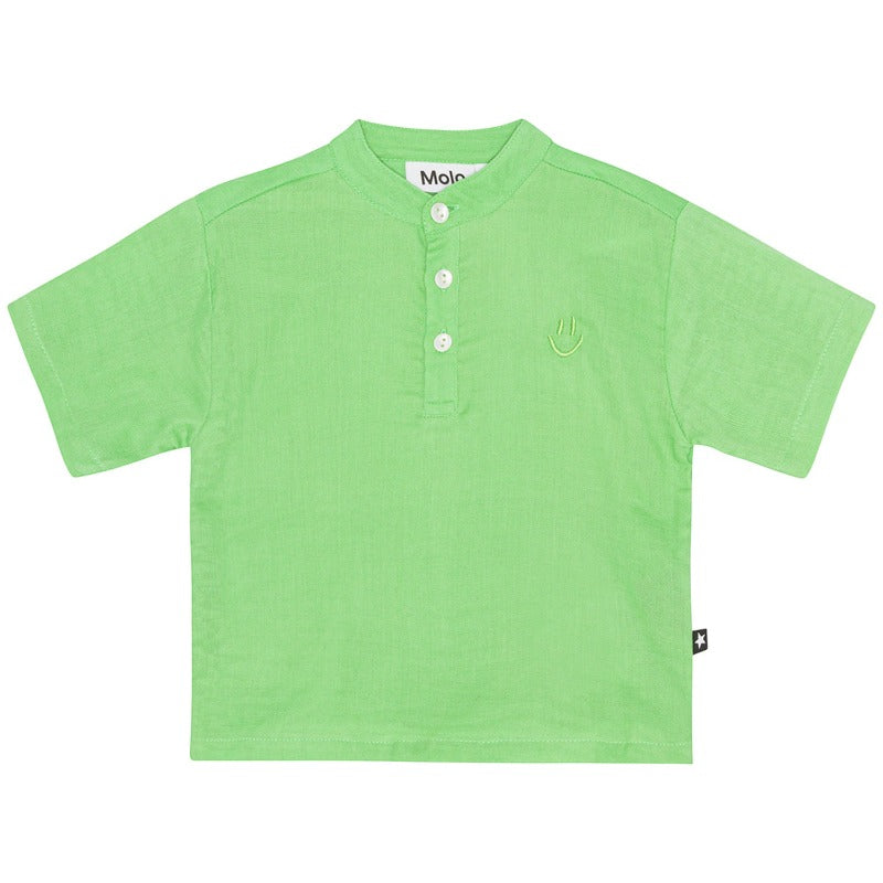 molo ever baby shirt grass green