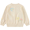 molo brody knit baby cardigan pastel flora
