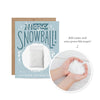 inklings paperie blue holiday card & magic snowball 
