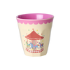 rice melamine kids cups set of fun fair pink prints