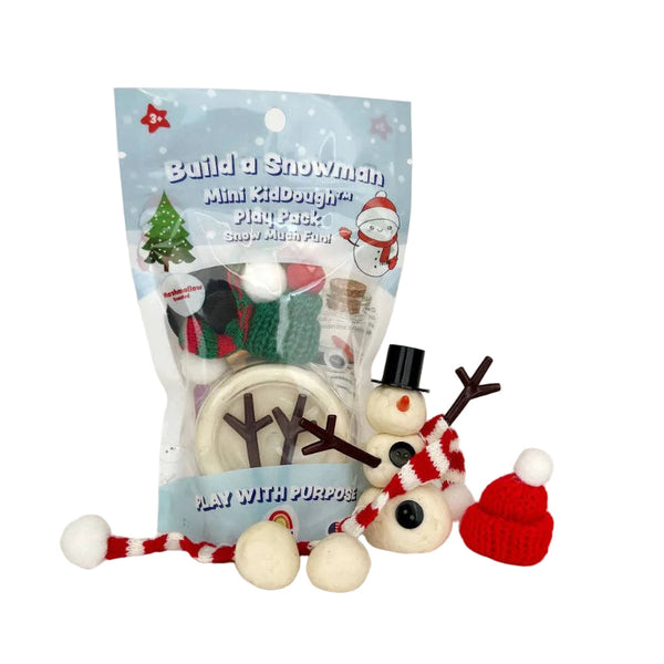 build a snowman mini playdough set