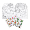moulin roty coloring books with stickers garden