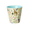 rice kids melamine cup fun fair mint print