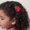 red apple hair claw clip