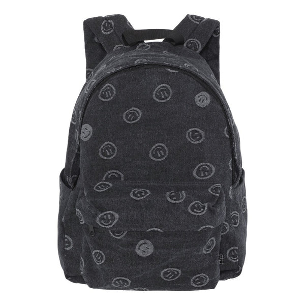 front of the molo mio backpack in happiness black