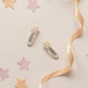 shimmer snowflake hair clips