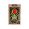 Oli & Carol rattle toy packaging with watermelon design 