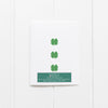 lucky baby sweater greeting card