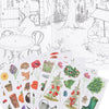 moulin roty coloring books with stickers garden