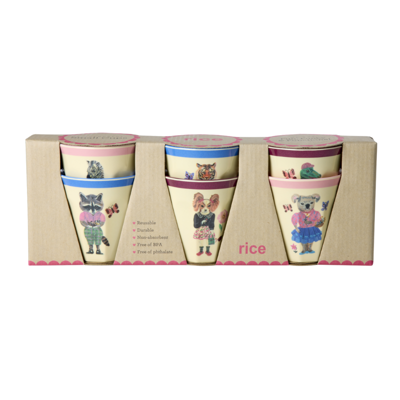 melamine small cups set nathalie lété print