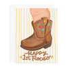 happy first rodeo greeting card