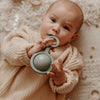 ora baby rattle iceberg green