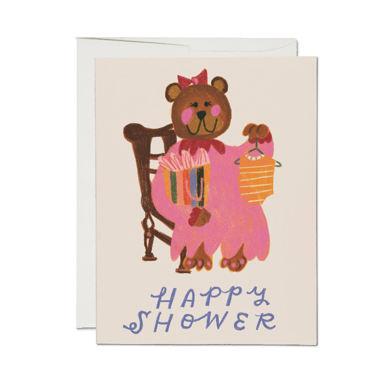 mama bear's shower greeting card