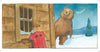 red sled board book