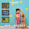 pretend play spaceship washi tape