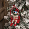 ski lift polar bear ornament
