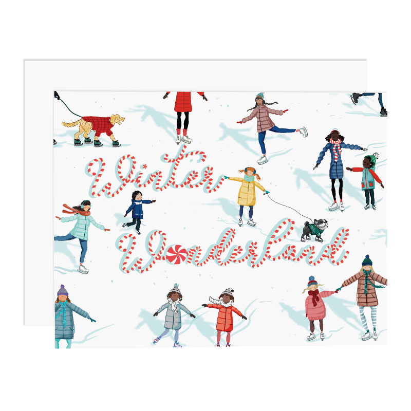 winter wonderland greeting card