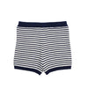 the new society azalea knit shorts midnight stripes