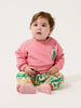 bobo choses farm adventure baby sweatshirt pink