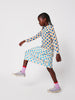 bobo choses geometric pencil pleated skirt offwhite