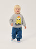 bobo choses taxi saurus tag denim baby pants midnight blue