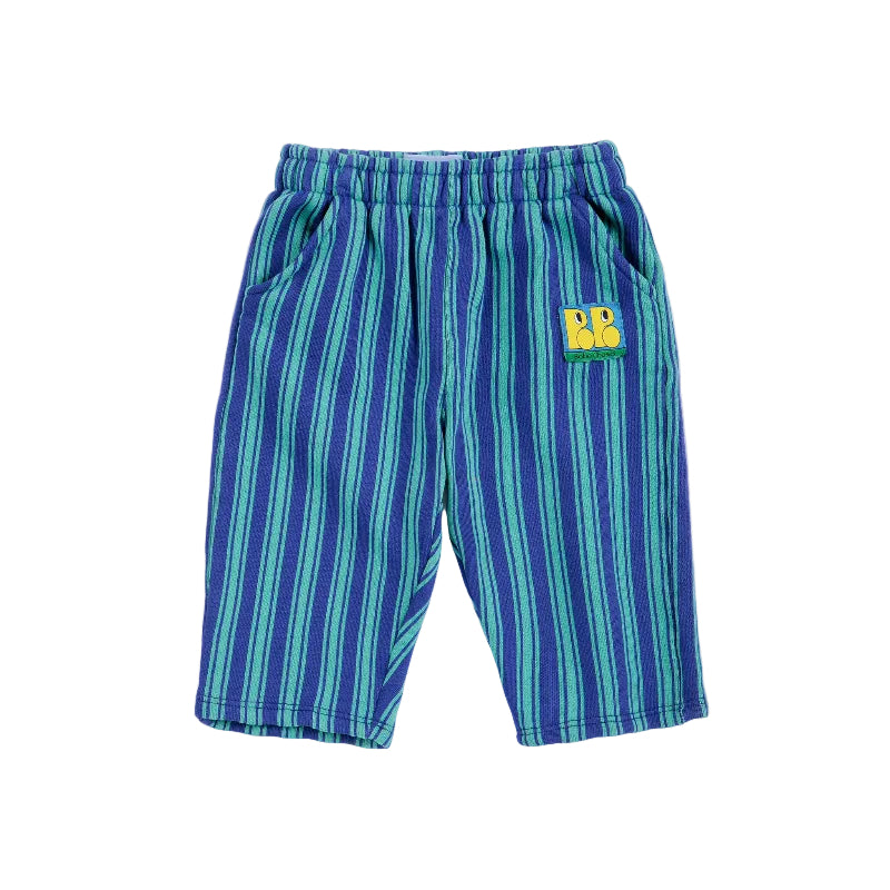 bobo choses booo bo choses tag stripes baby jogging pants blue