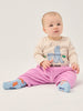 bobo choses bc velvet baby jogging pants pink