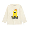 bobo choses big tooth lemon t-shirt off-white