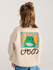 bobo choses beast sweatshirt beige