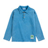 bobo choses beast tag polo sweatshirt light blue