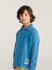 bobo choses beast tag polo sweatshirt light blue