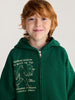 bobo choses mr footish hoodie dark green