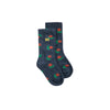 bobo choses stamp bloom allover long baby socks violet