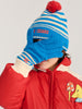 bobo choses stripes knitted beanie blue
