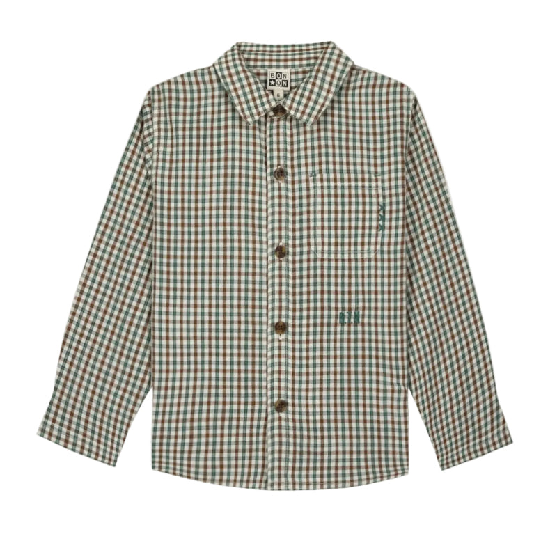 bonton sunday shirt mini check